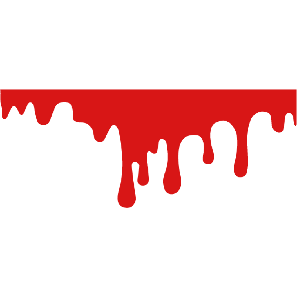 Stékající krev samolepka Stékající krev samolepka
