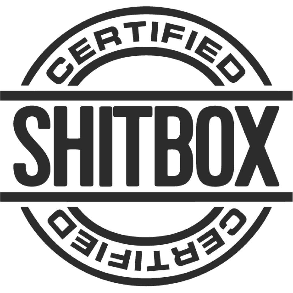 Shitbox Certified samolepka Shitbox Certified samolepka