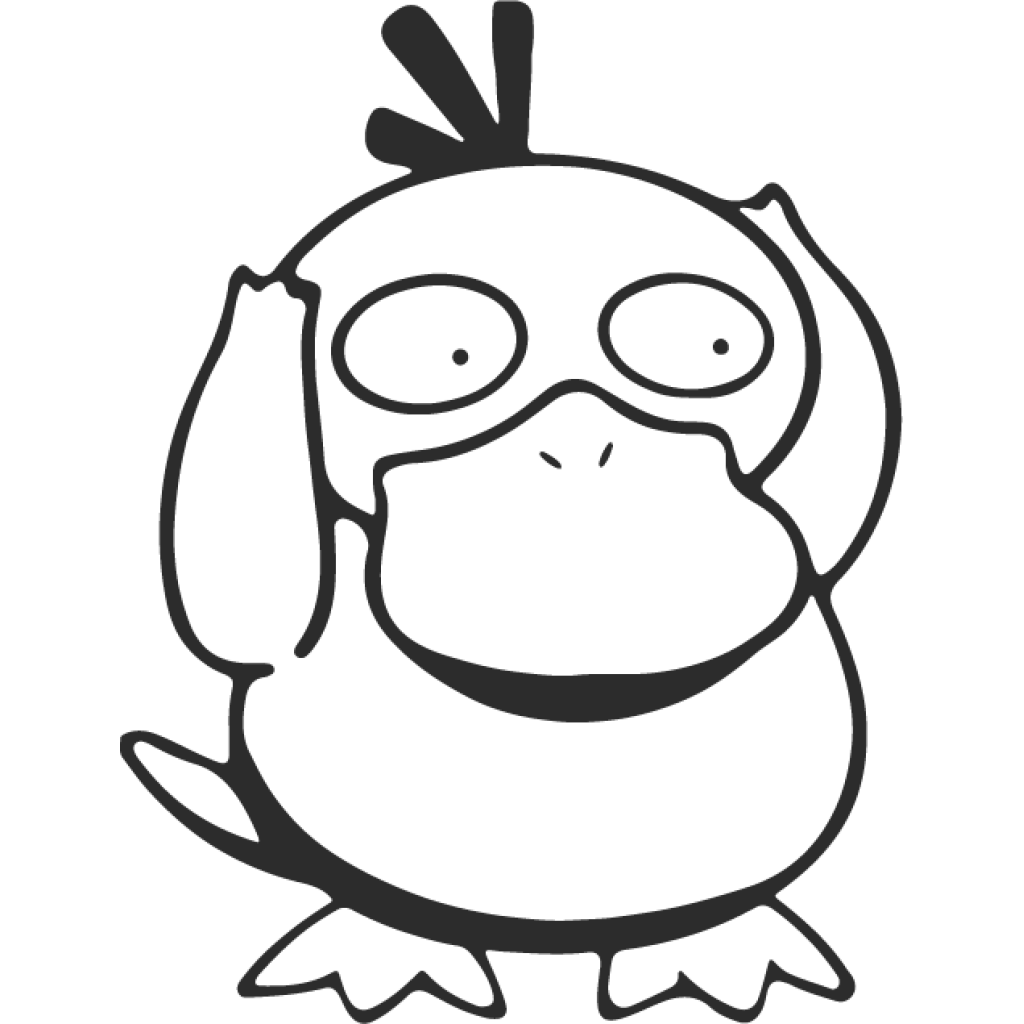 Psyduck samolepka Psyduck samolepka