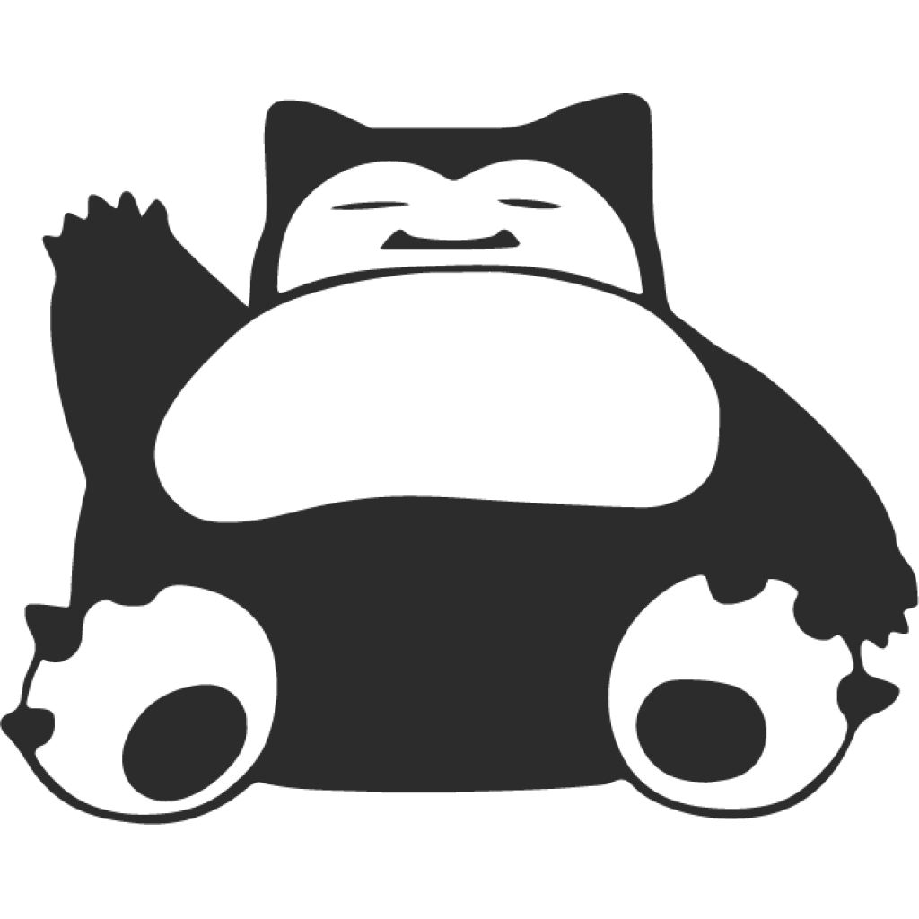 Snorlax samolepka
