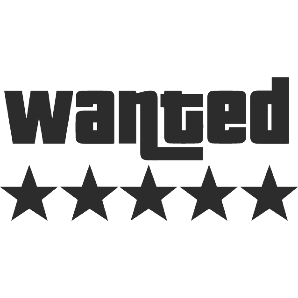 Wanted samolepka Wanted samolepka