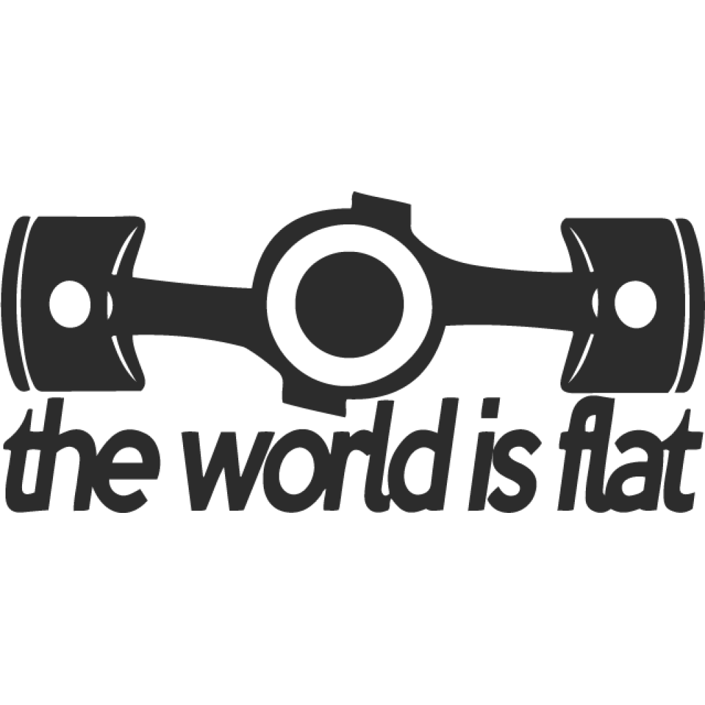 The World is Flat samolepka The World is Flat samolepka