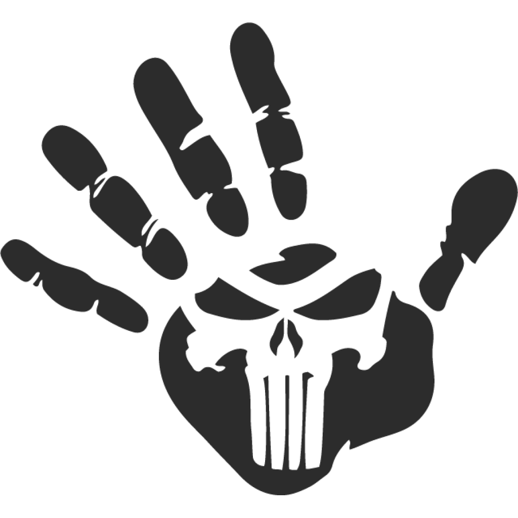 Punisher hand samolepka Punisher hand samolepka