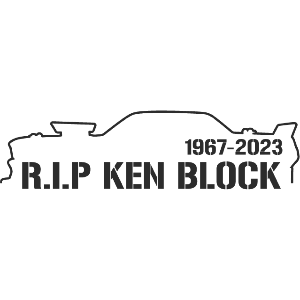 R.I.P Ken Block samolepka R.I.P Ken Block samolepka