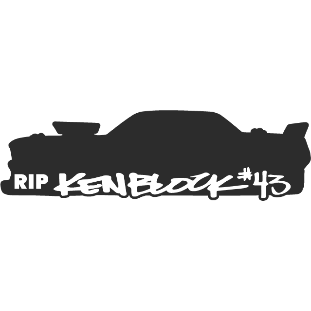 R.I.P Ken Block II samolepka