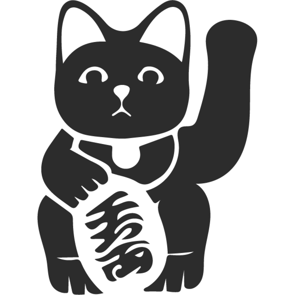 Maneki Neko samolepka Maneki Neko samolepka