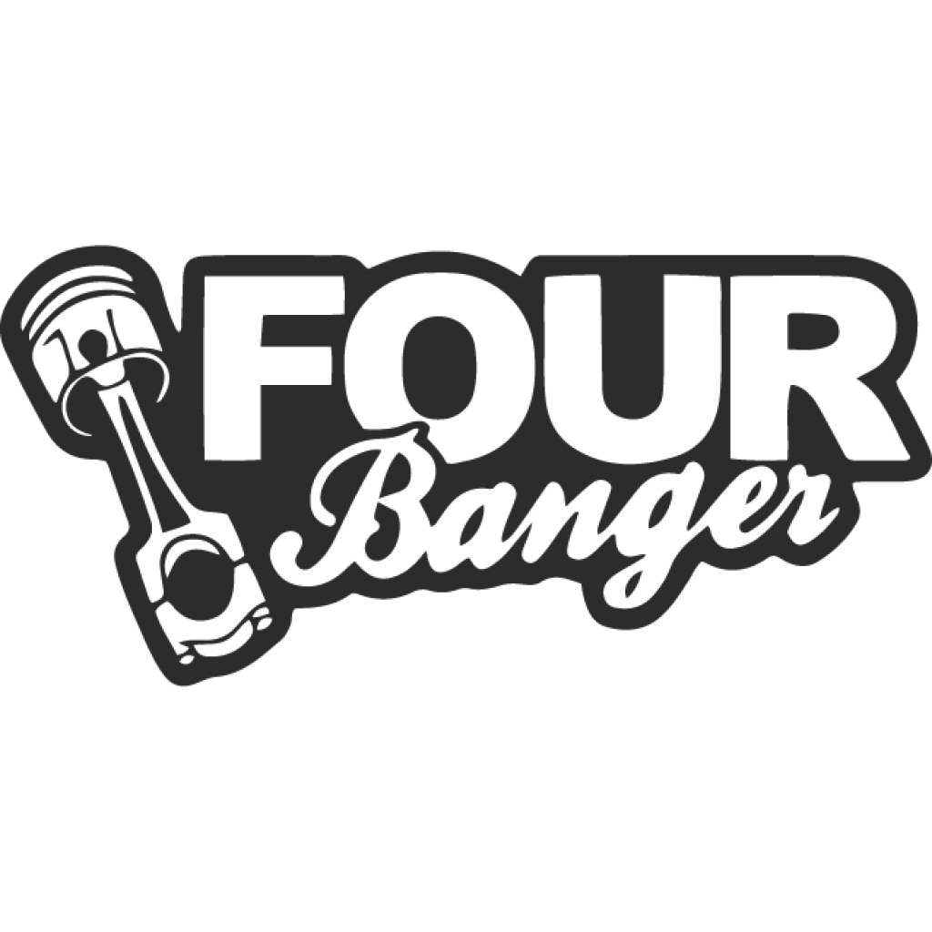 Four banger samolepka