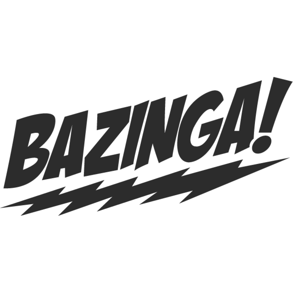 Bazinga samolepka Bazinga samolepka