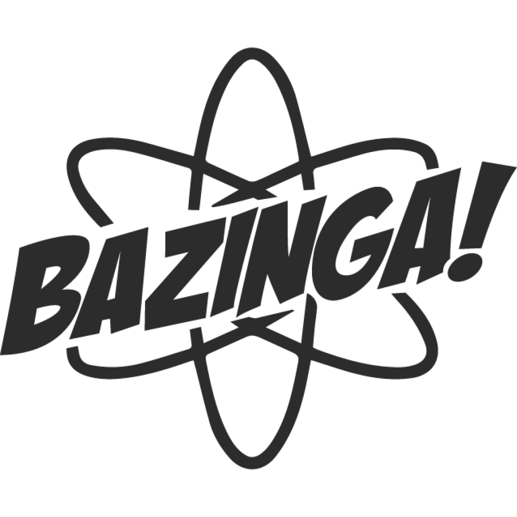 Bazinga II samolepka Bazinga II samolepka