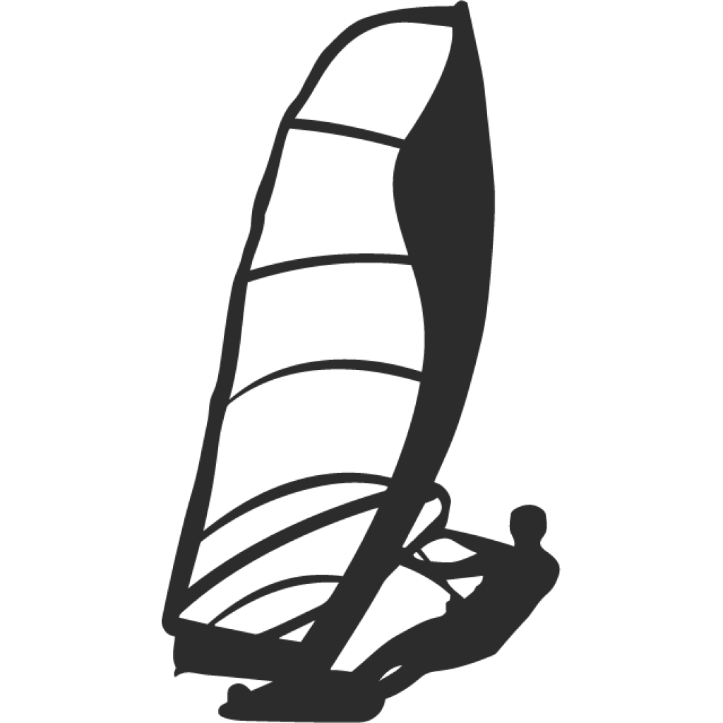 Windsurfer samolepka
