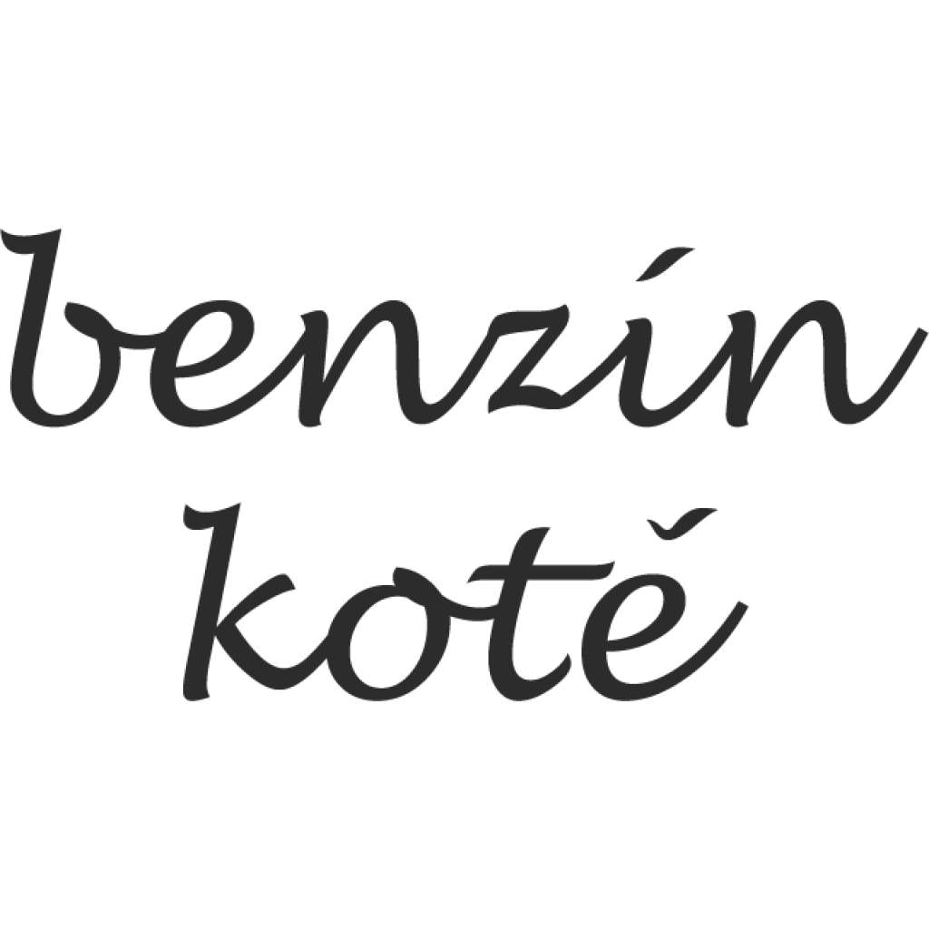 Benzín Kotě samolepka Benzín Kotě samolepka
