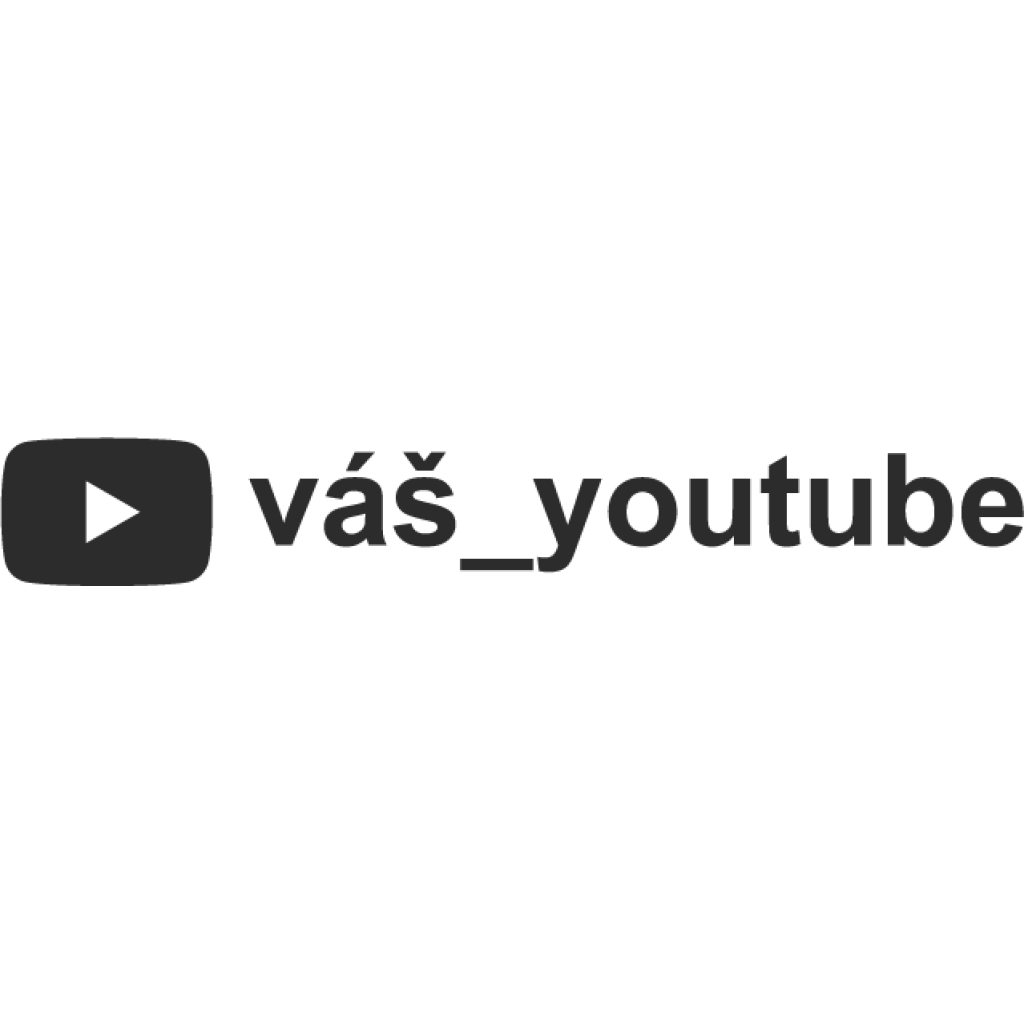 Youtube profil samolepka Youtube profil samolepka