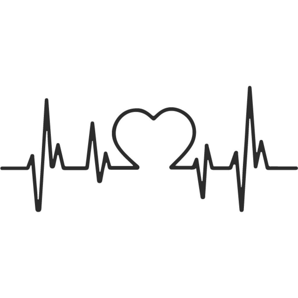 Heartbeat samolepka Heartbeat samolepka
