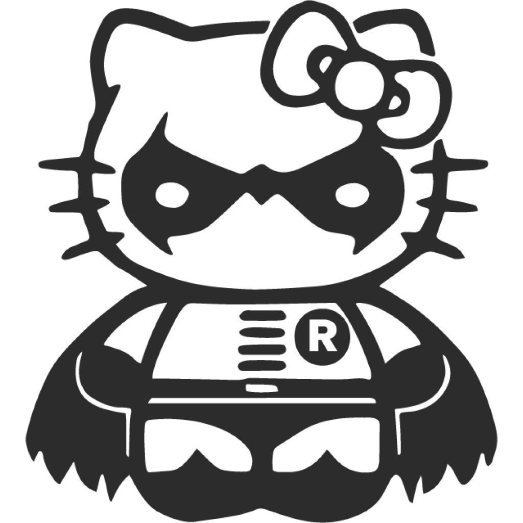 Hello Kitty Robin samolepka Hello Kitty Robin samolepka