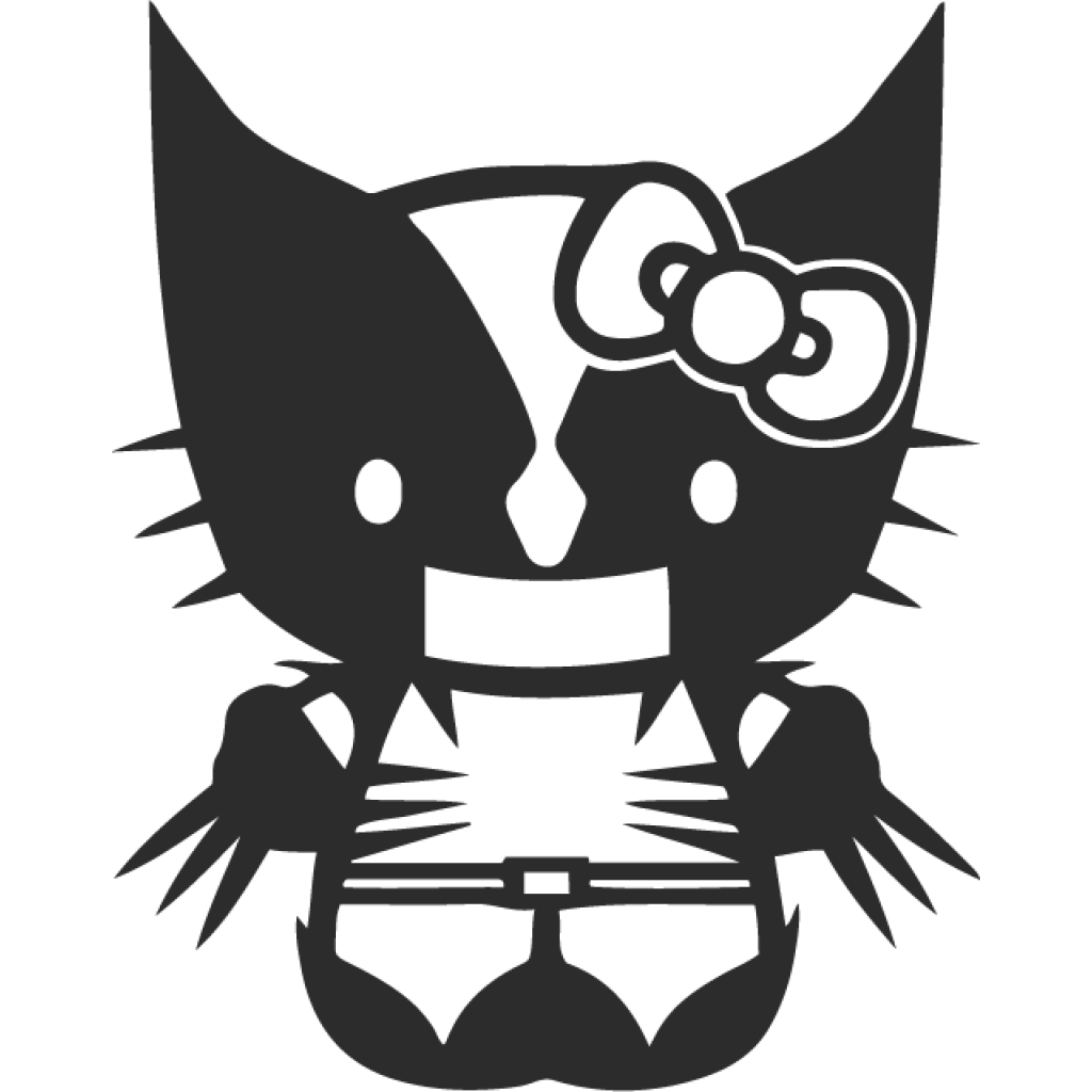 Hello Kitty Wolverine samolepka Hello Kitty Wolverine samolepka