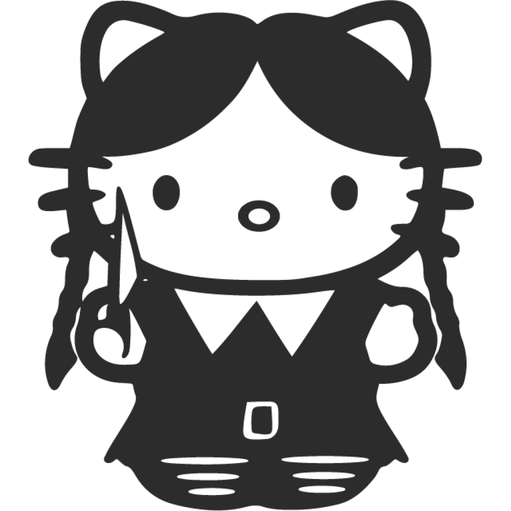 Hello Kitty Wednesday samolepka Hello Kitty Wednesday samolepka