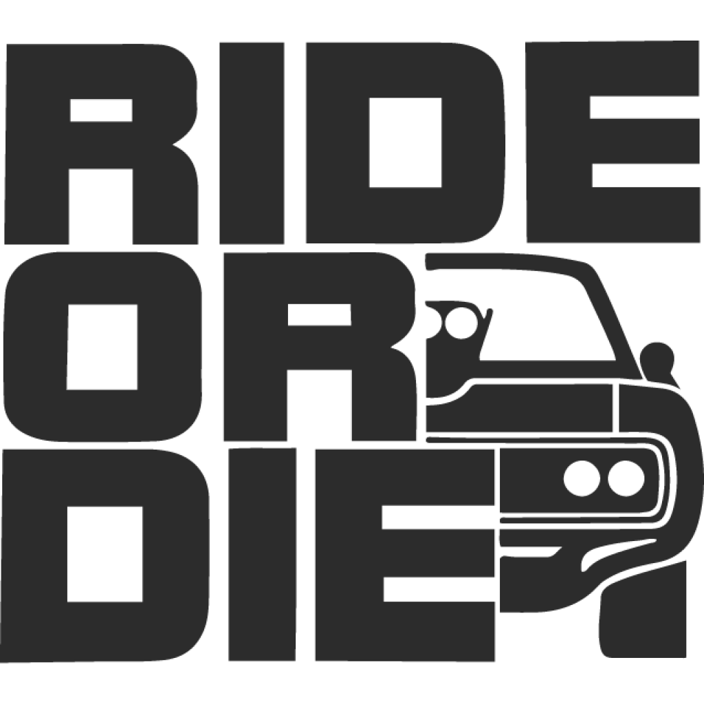 Ride or Die Charger samolepka Ride or Die Charger samolepka