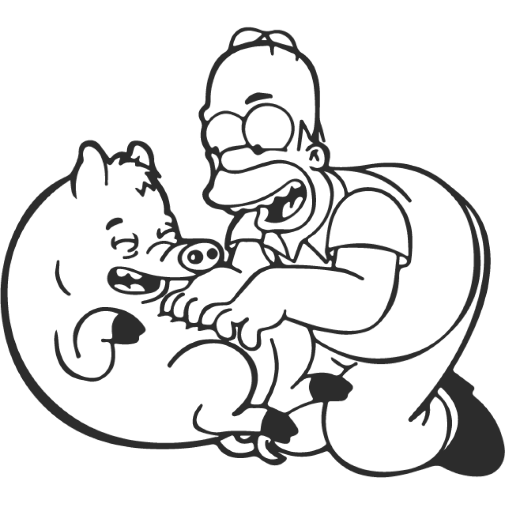 Homer IV samolepka
