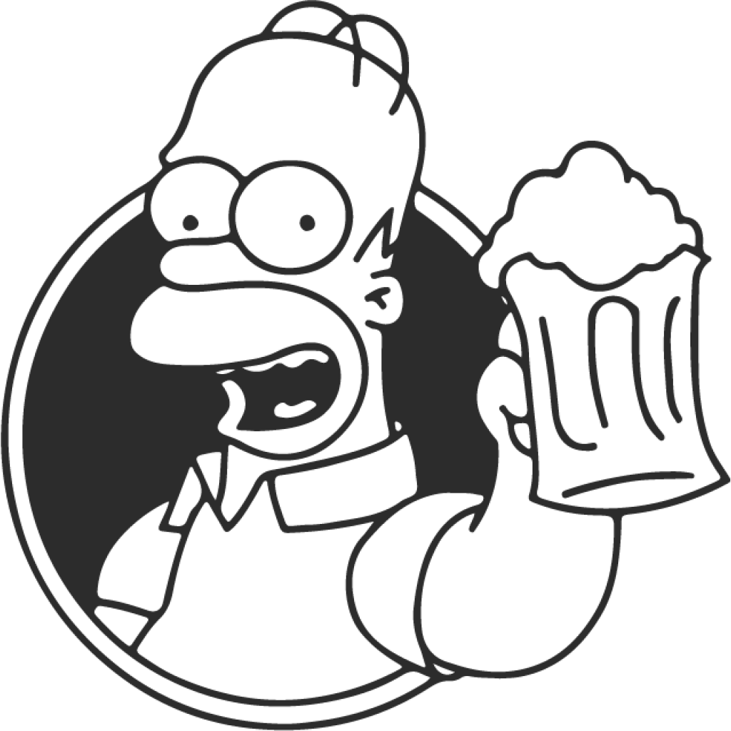 Homer V samolepka