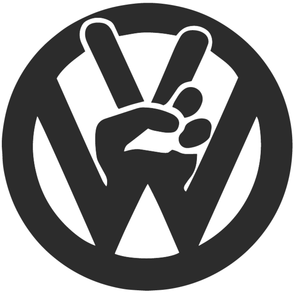 Volkswagen peace samolepka Volkswagen peace samolepka