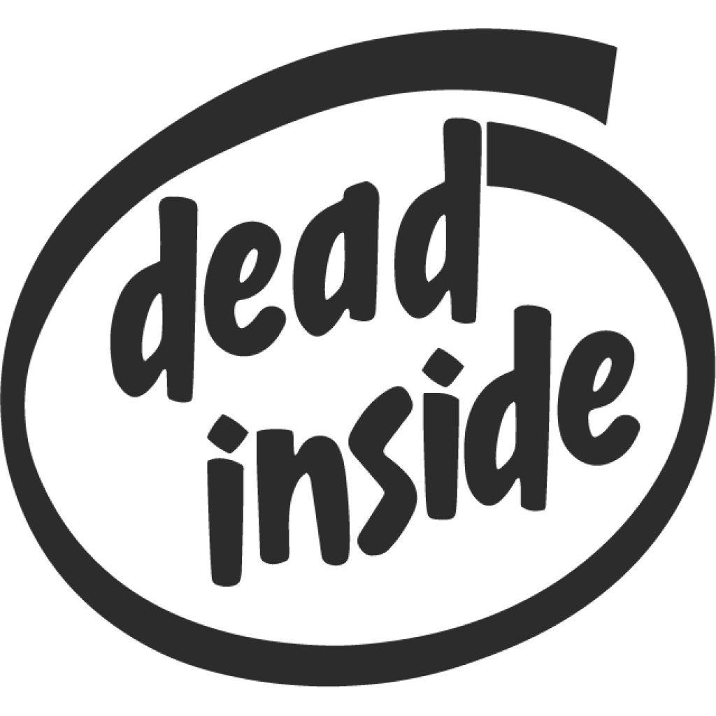 Dead Inside samolepka Dead Inside samolepka