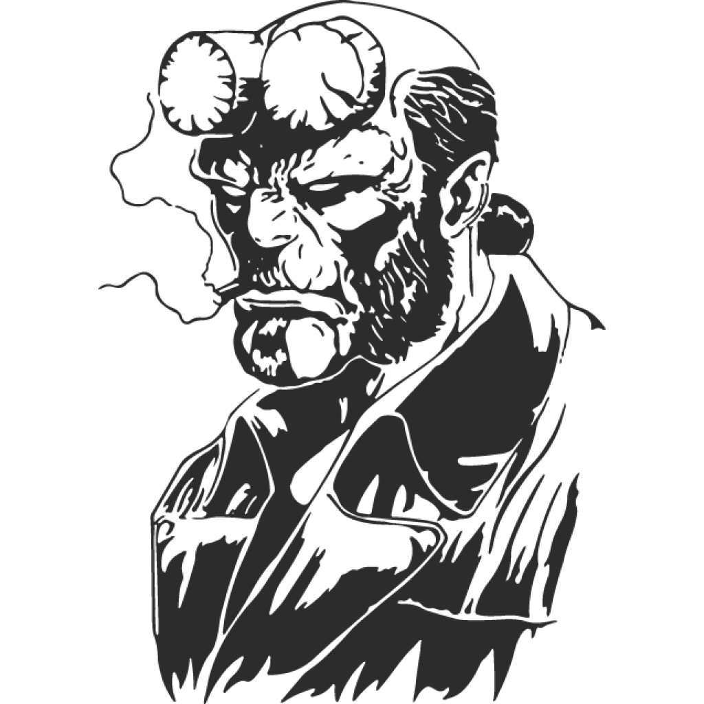 Hellboy samolepka Hellboy samolepka