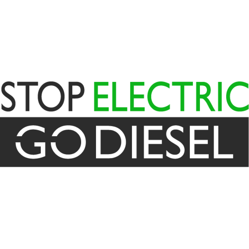 Stop Electric Go Diesel II samolepka Stop Electric Go Diesel II samolepka