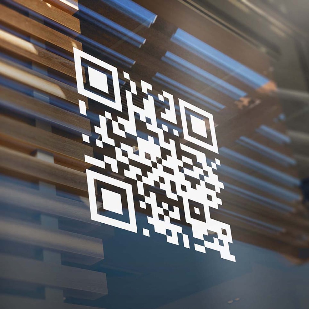 QR kód samolepka QR kód samolepka