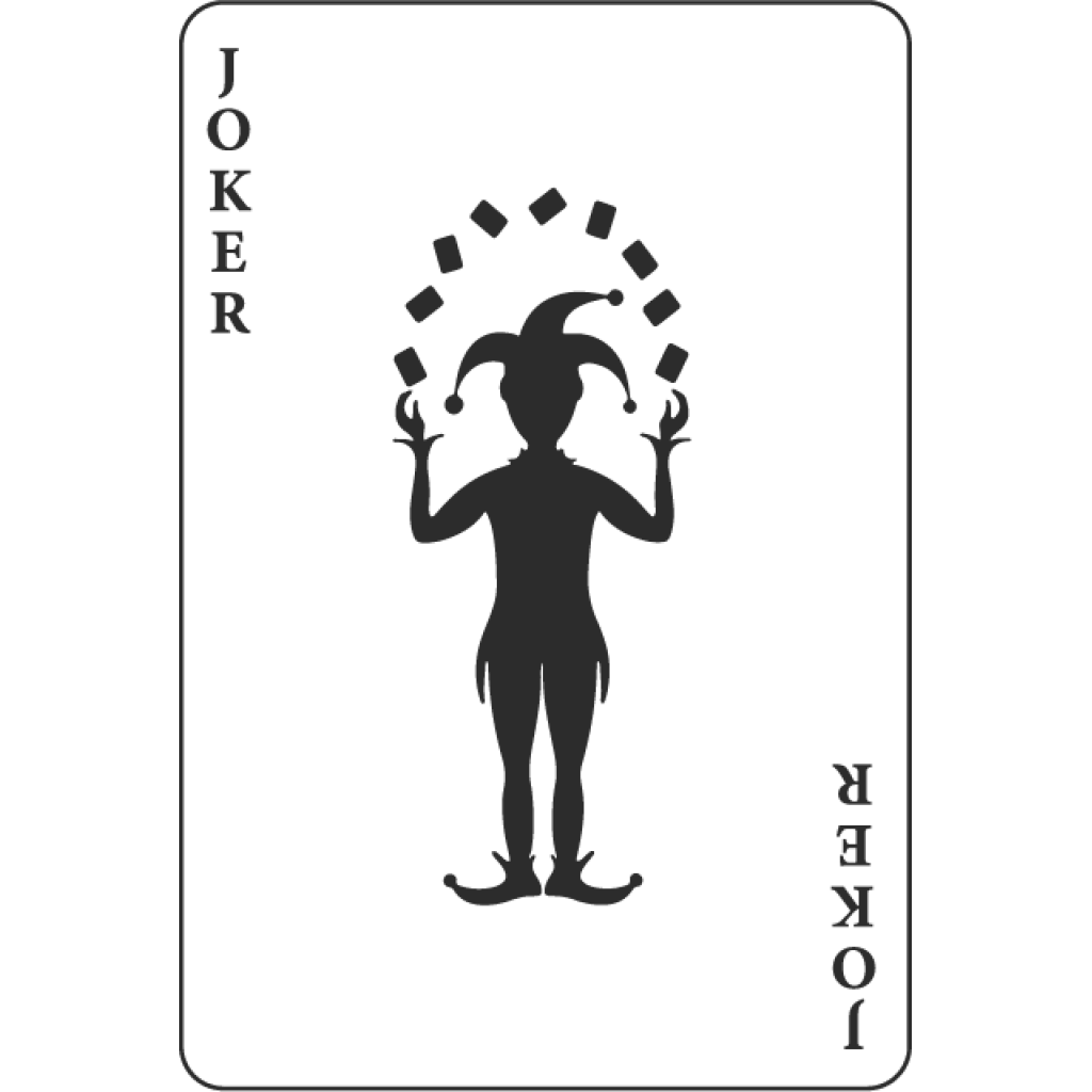 Joker Karta samolepka Joker Karta samolepka