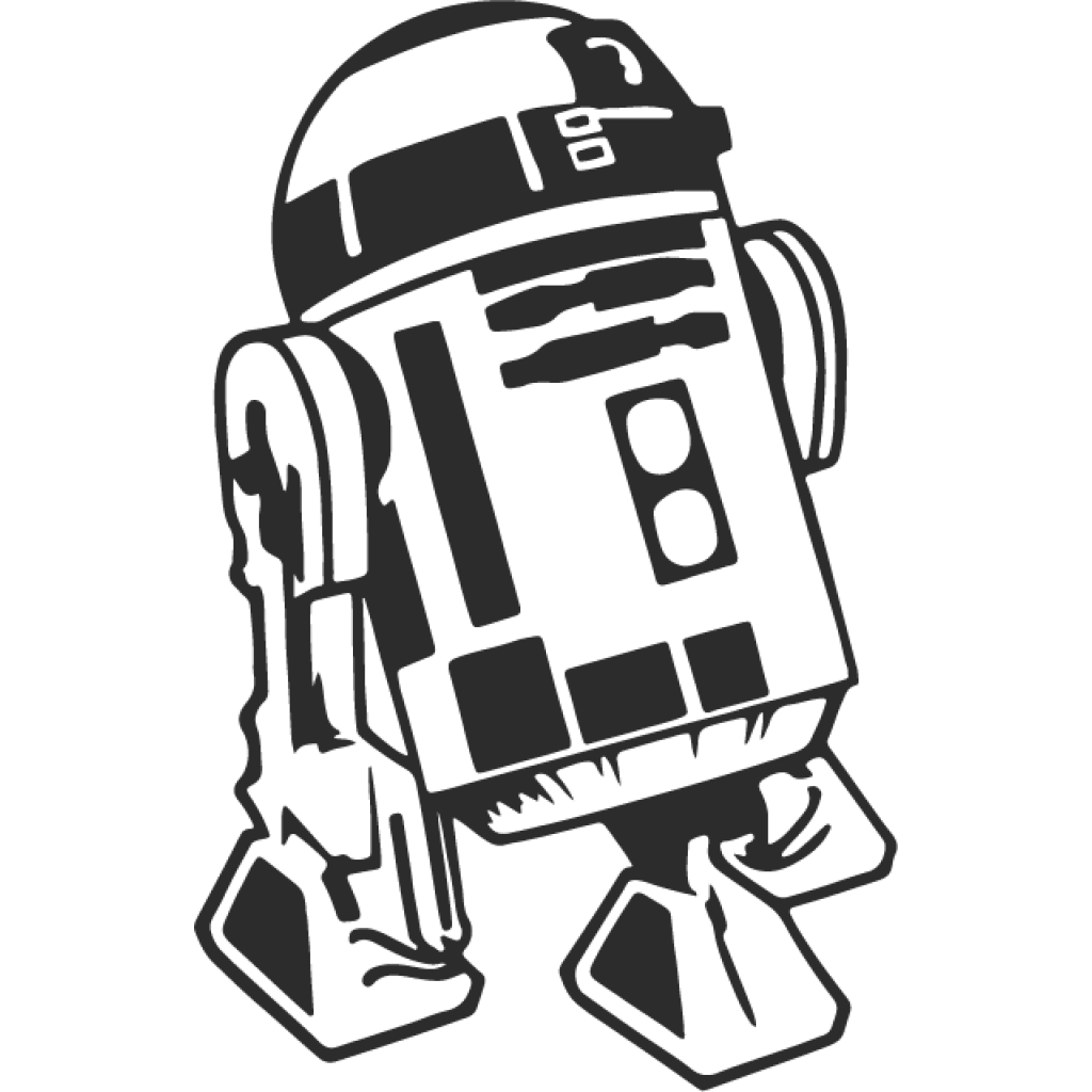 Robot R2D2 II samolepka Robot R2D2 II samolepka