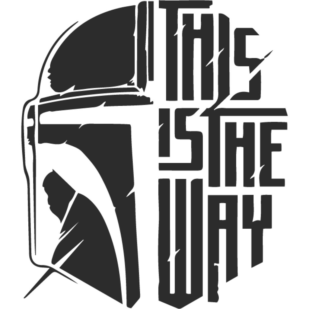 Mandalorian samolepka Mandalorian samolepka