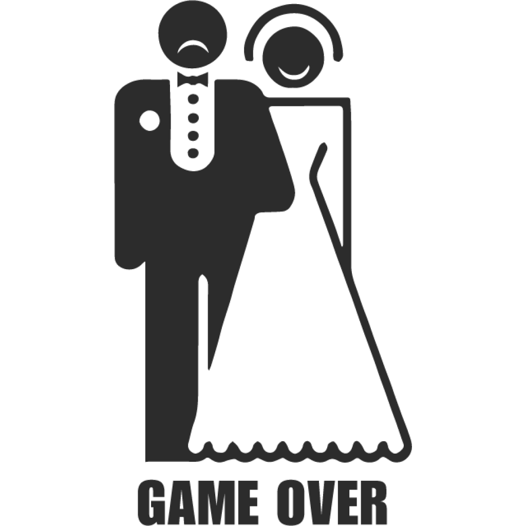 Game Over samolepka Game Over samolepka