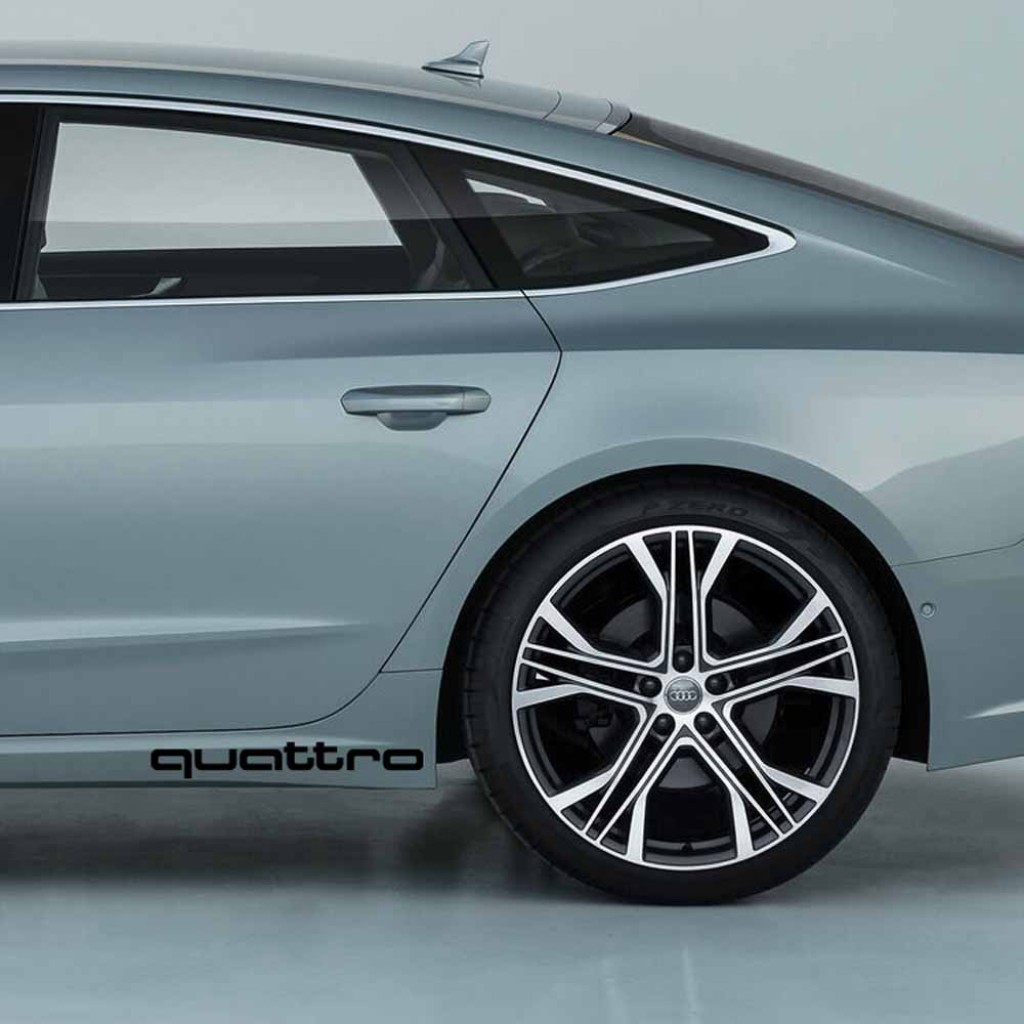 Audi Quattro samolepka Audi Quattro samolepka