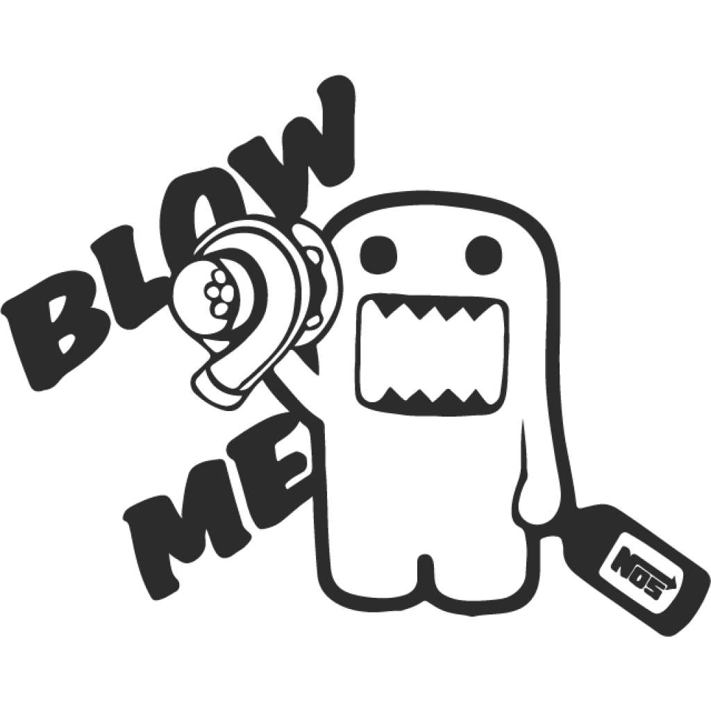 Blow me domo JDM samolepka Blow me domo JDM samolepka