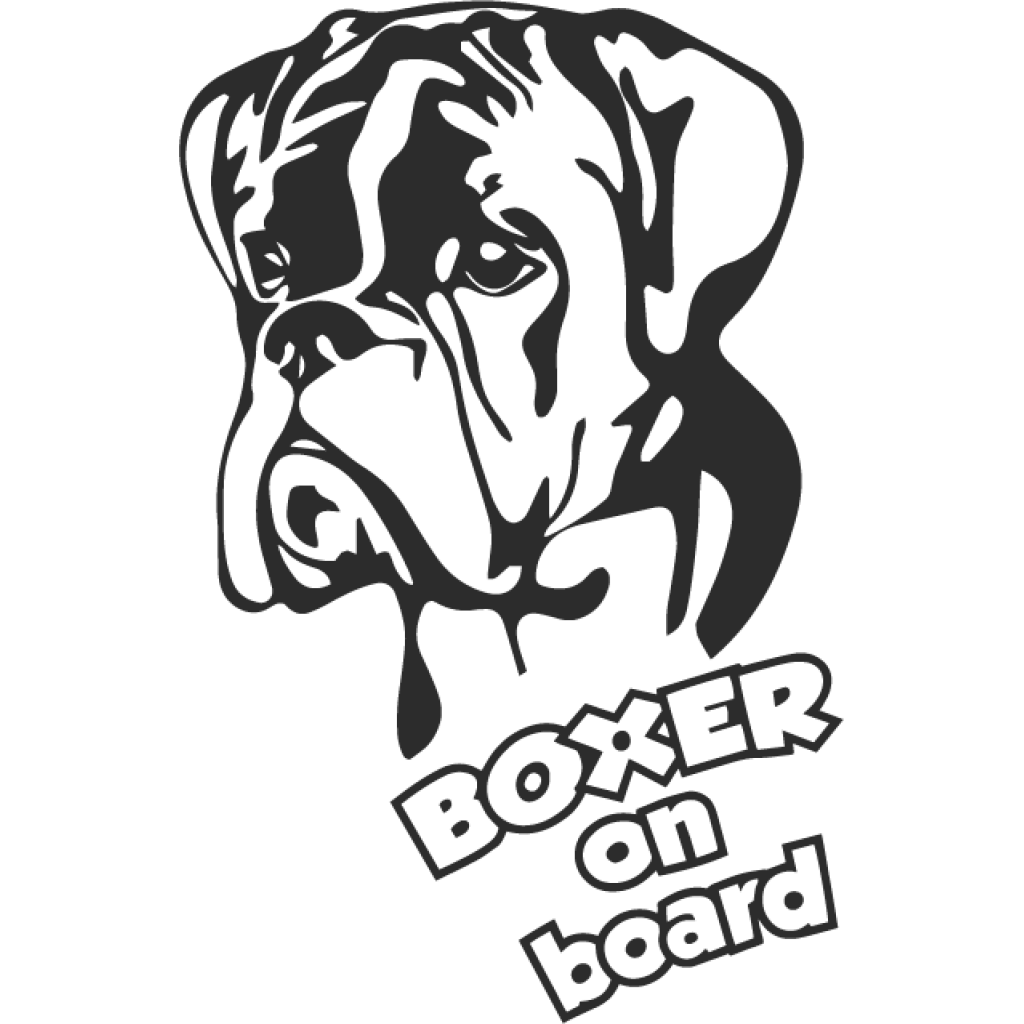 Boxer On Board II samolepka Boxer On Board II samolepka
