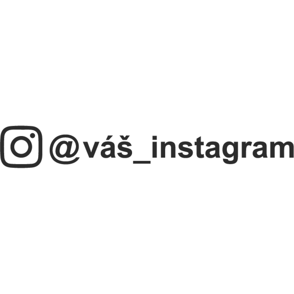 Instagram profil samolepka Instagram profil samolepka