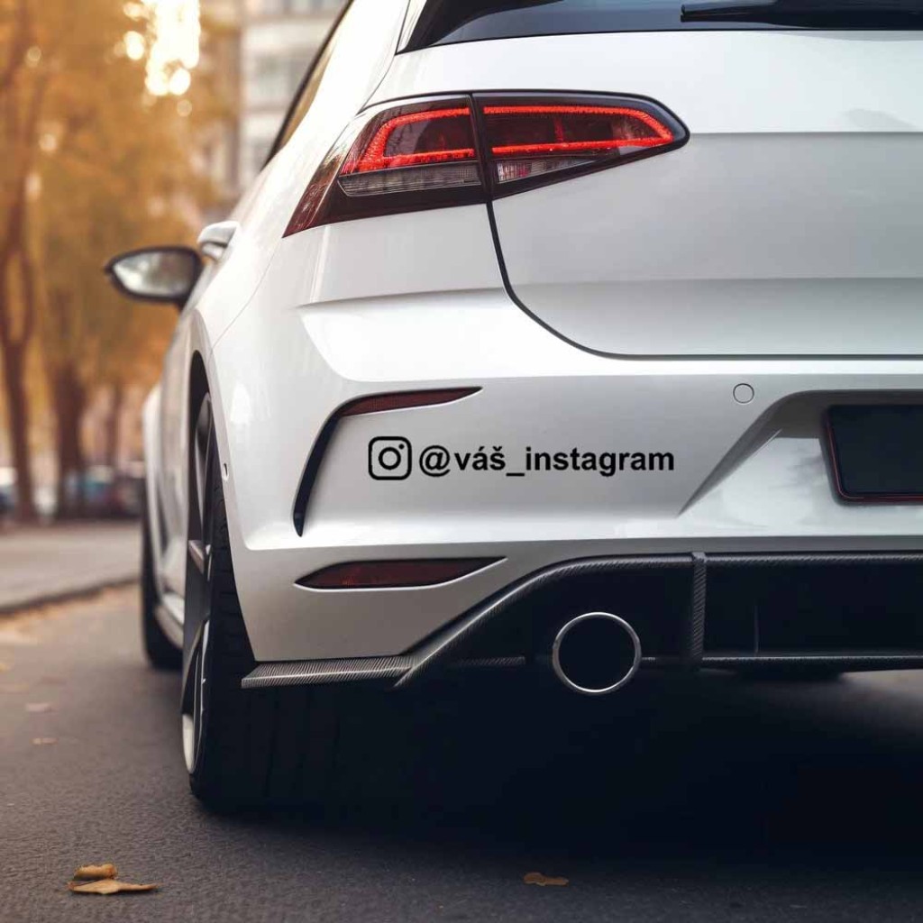 Instagram profil samolepka Instagram profil samolepka