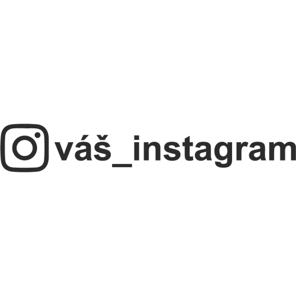 Instagram profil II samolepka Instagram profil II samolepka