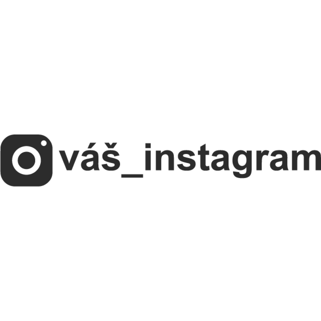 Instagram profil III samolepka