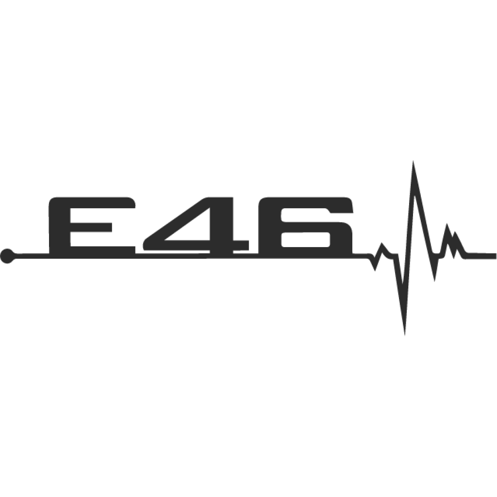 E46 křivka pravá strana samolepka