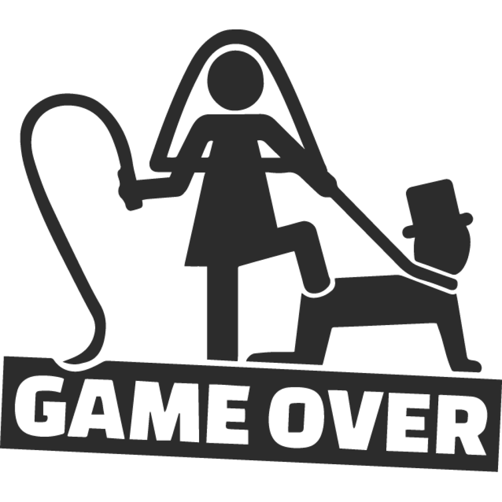 Game over II samolepka Game over II samolepka