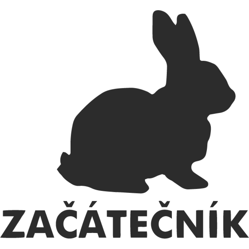 Začátečník zajíček samolepka Začátečník zajíček samolepka