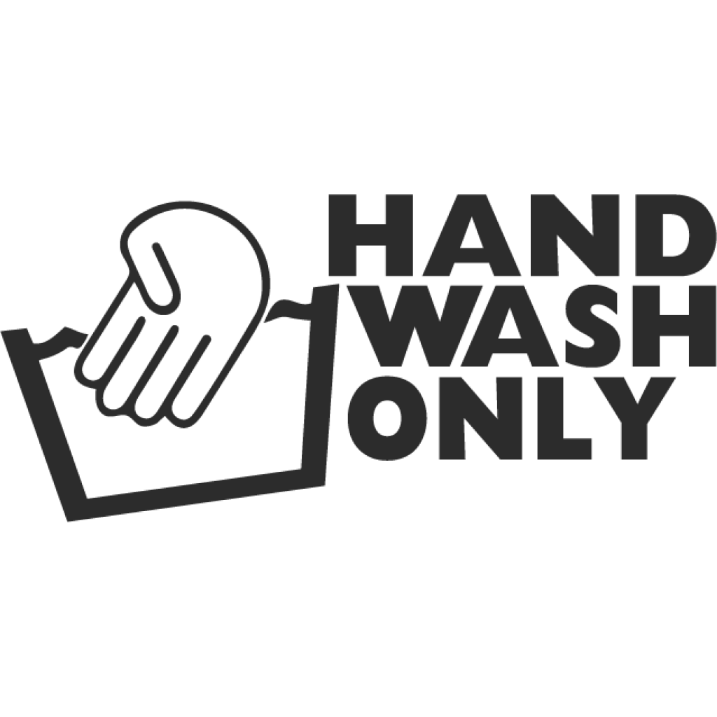 Hand wash only samolepka Hand wash only samolepka