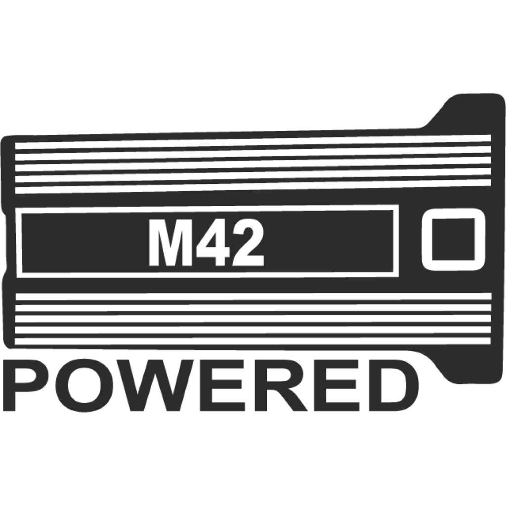 BMW Motor M42 Powered samolepka BMW Motor M42 Powered samolepka