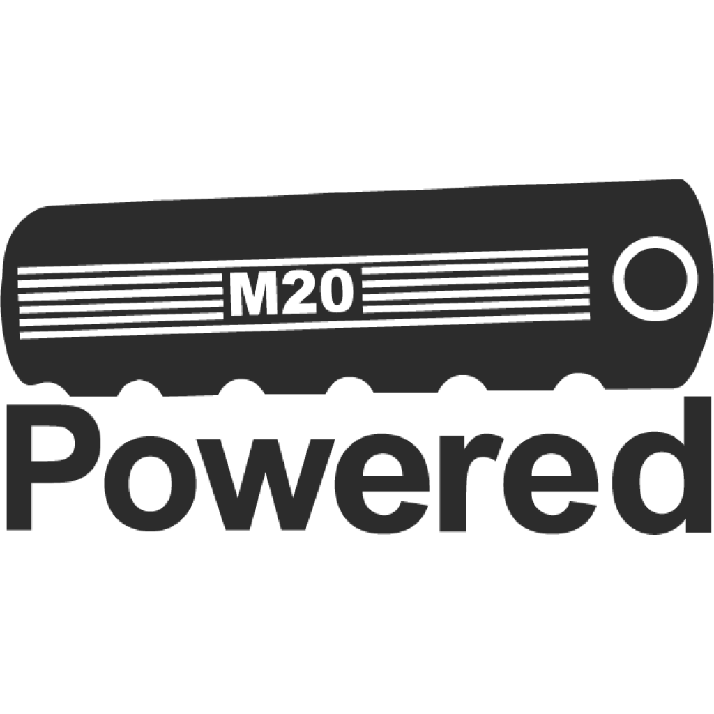 BMW Motor M20 Powered samolepka BMW Motor M20 Powered samolepka