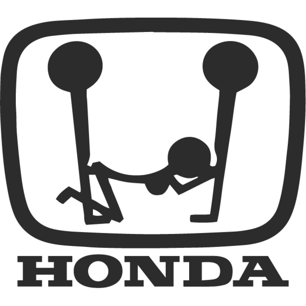 Honda trojka samolepka Honda trojka samolepka