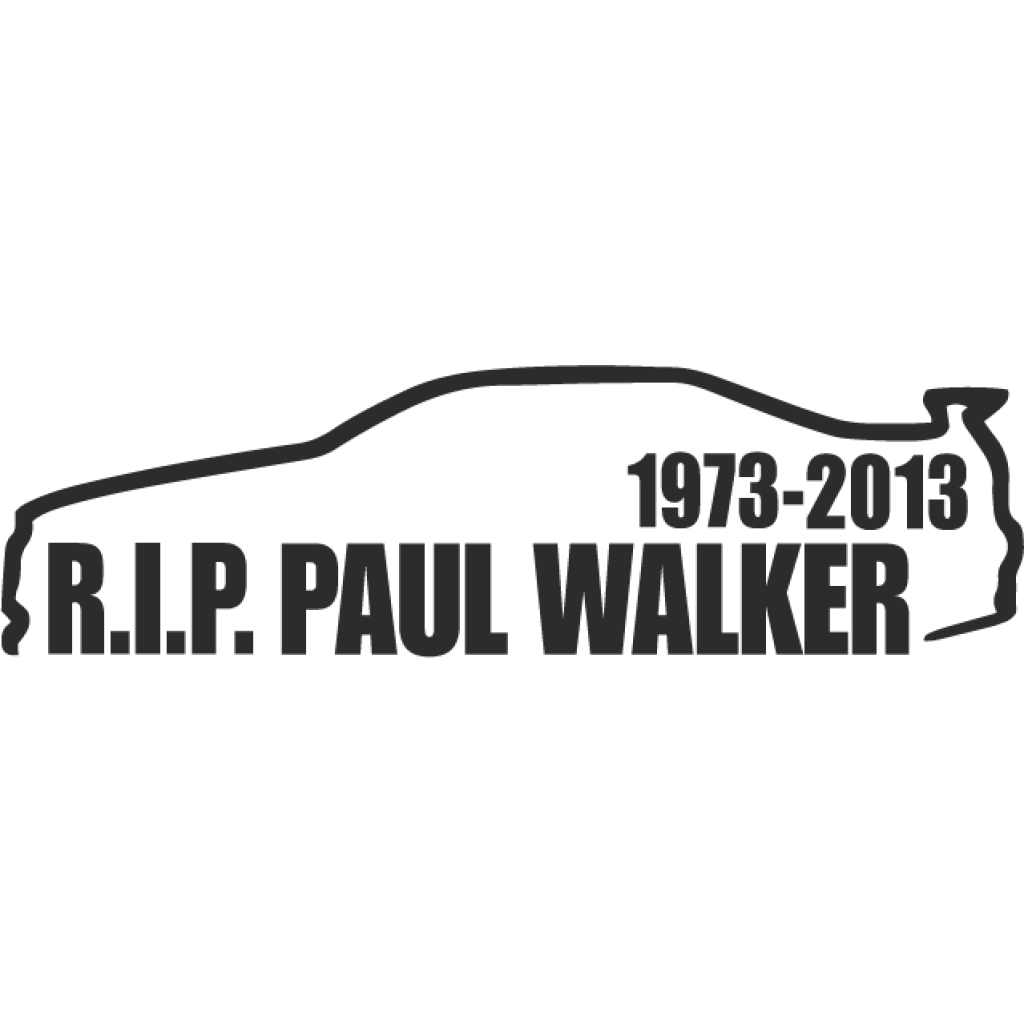 R.I.P Paul Walker samolepka R.I.P Paul Walker samolepka