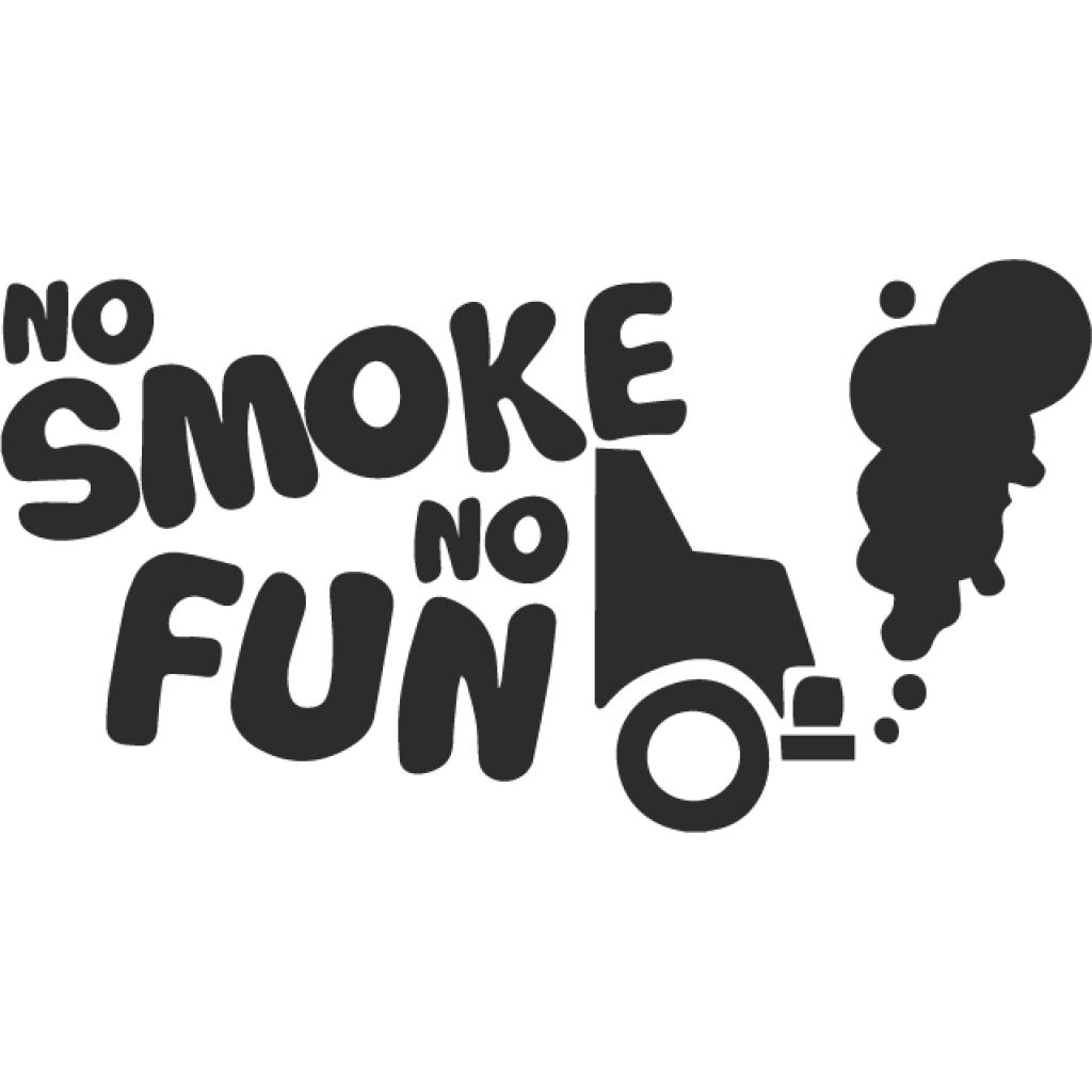 No smoke no fun samolepka No smoke no fun samolepka