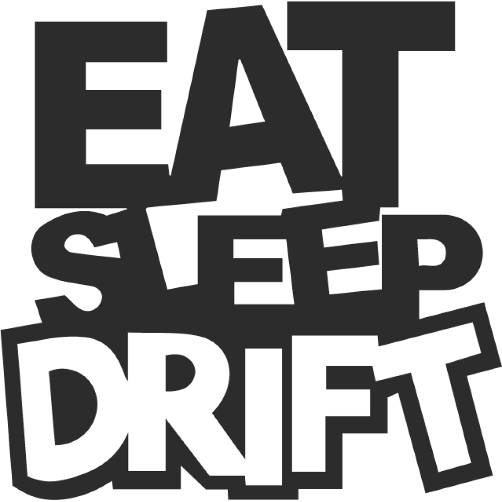 Eat Sleep Drift V samolepka Eat Sleep Drift V samolepka