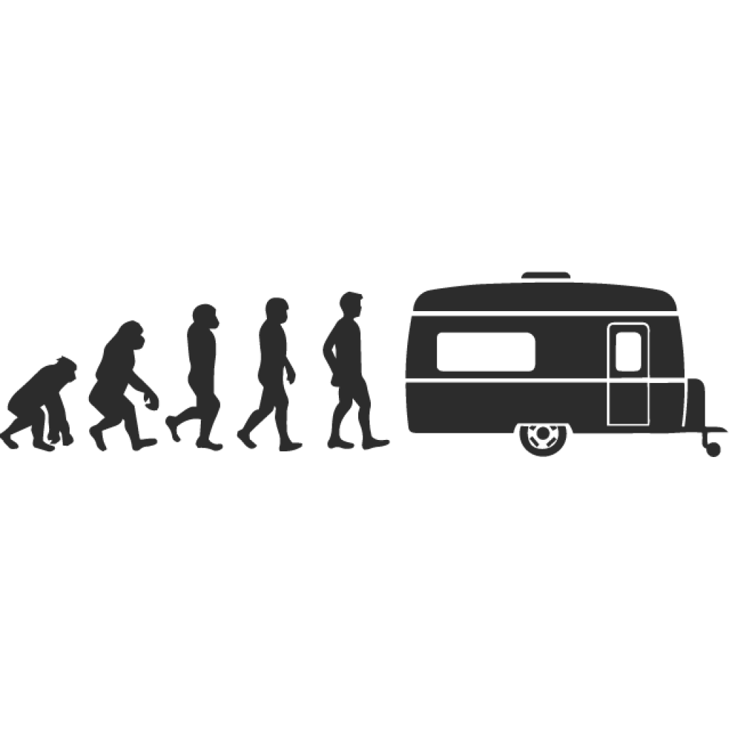 Karavan evoluce samolepka Karavan evoluce samolepka